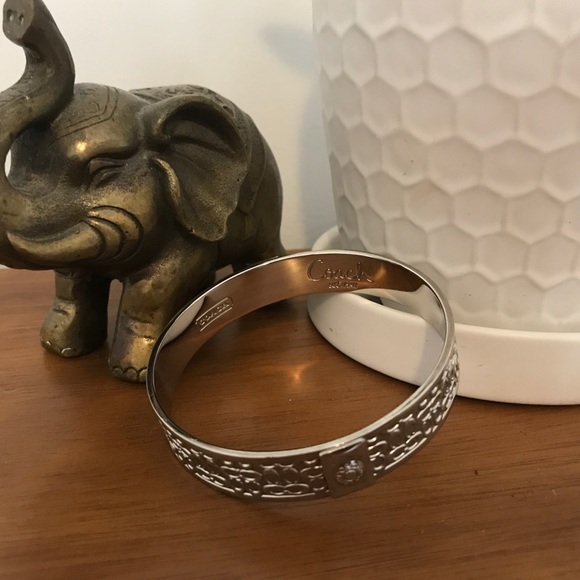 Coach Silver Signature Bangle - Picture 3 of 3